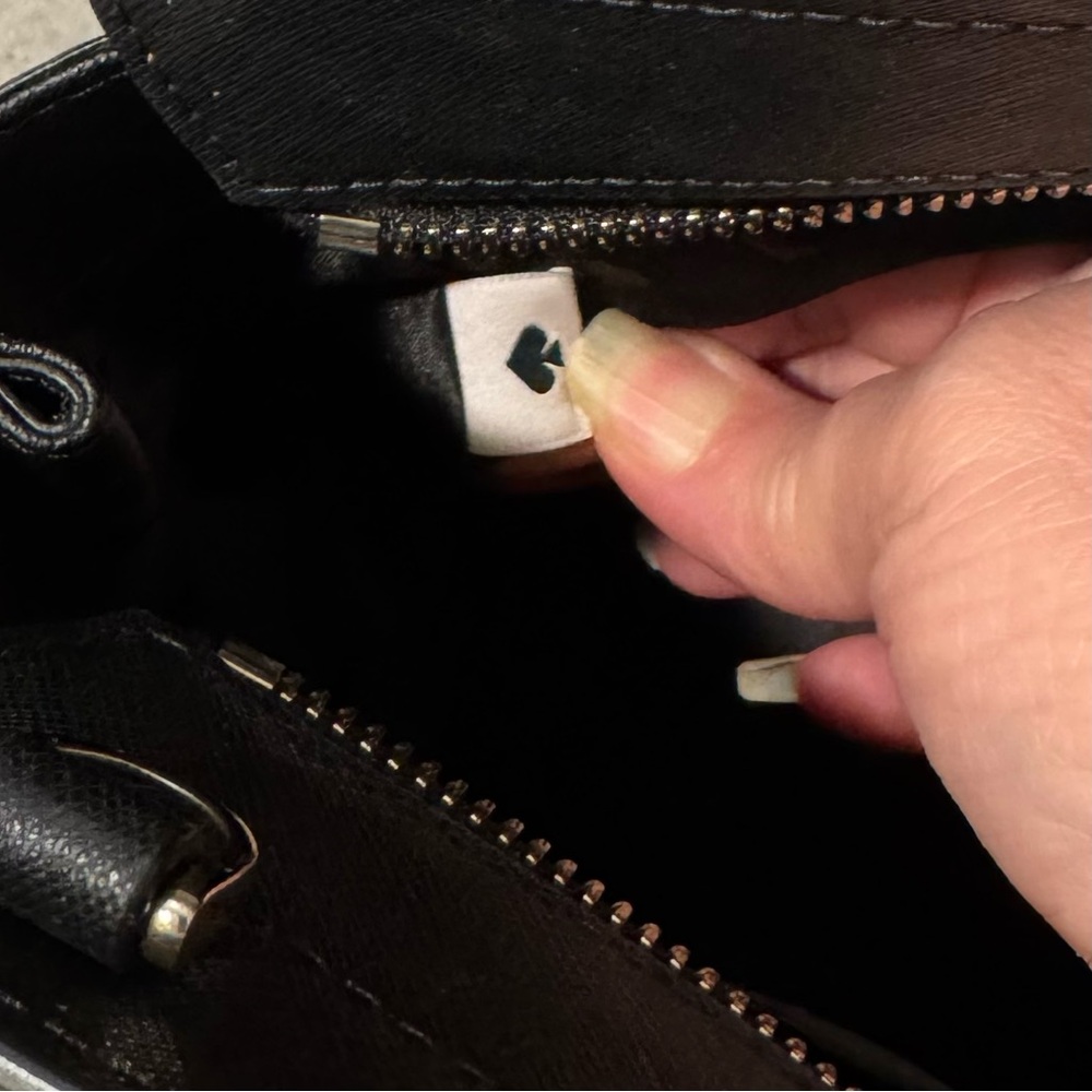 Kate Spade Cameron Street Medium Black Leather Satchel! Very Gently Used! - Picture 7 of 13